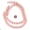 The Bead Chest Pink Bicone Natural Wood Beads (10x15mm): Organic Eco-Friendly Wooden Bead Strand for DIY Jewelry, Crafts, Necklace and Bracelet Making